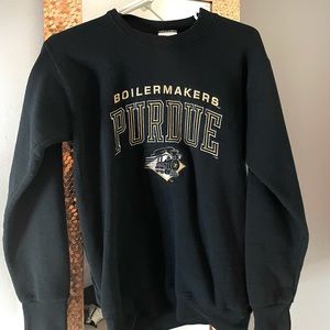 Purdue black crewneck